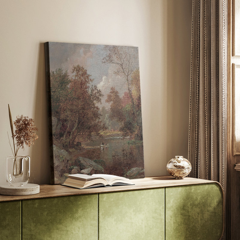 Paysage rétro XXXVII - galerie Cavas, H 48 po x l 32 po