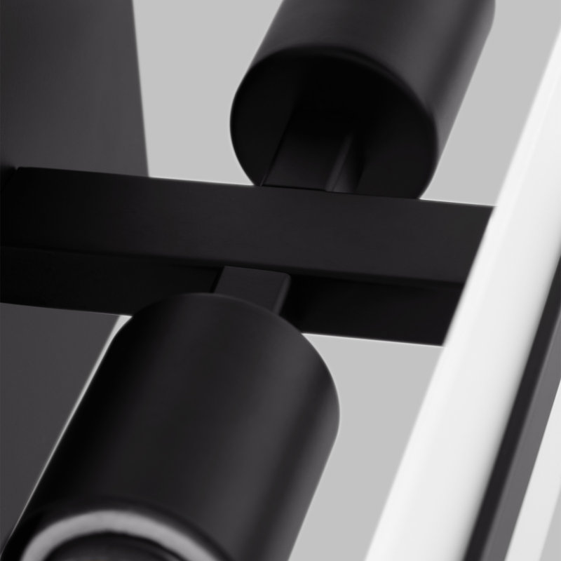 Vanity Light, 2, Midnight Black, 7"H x 24"W x 4.88"D