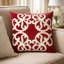 Housse de coussin décoratif carré en velours rouge Dery 20 x 20 Dery-122359333