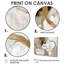 Or blanc abstrait, formes modernes - formes abstraites sur toile, art mural moderne doré-1868467787-1868467817-1868467820