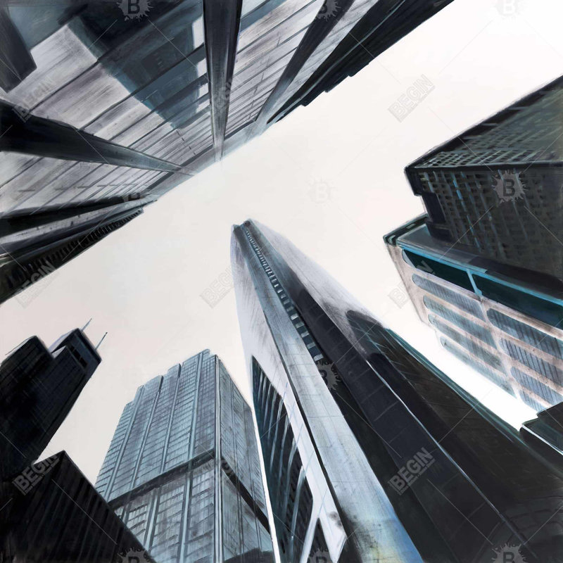 " Perspective View Of Skyscraper "