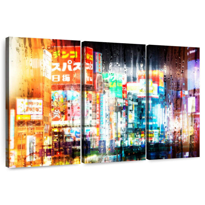 Nicci Behind The Window - Shinjuku, 24" H x 38" W