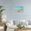 «Beach Calm Wave Wave», giclée encadrée, design par Norm Stelfox