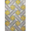 Tapis décoratif moderne à motif géométrique à motif géométrique gris-jaune-242526110