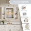 42'' W 30'' H Surface Framed Medicine Cabinet Mirror 5 Fixed-774840347