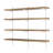 54" X 10'' X 1'' Height Adjustable Wall Shelf, Wall Mounted Shelves With Tier Options, Living Room Shelves, Closet Organization Unit For Wall, Modern & Industrial Decor, 4 Shelves With White Brackets-949396761-940790696