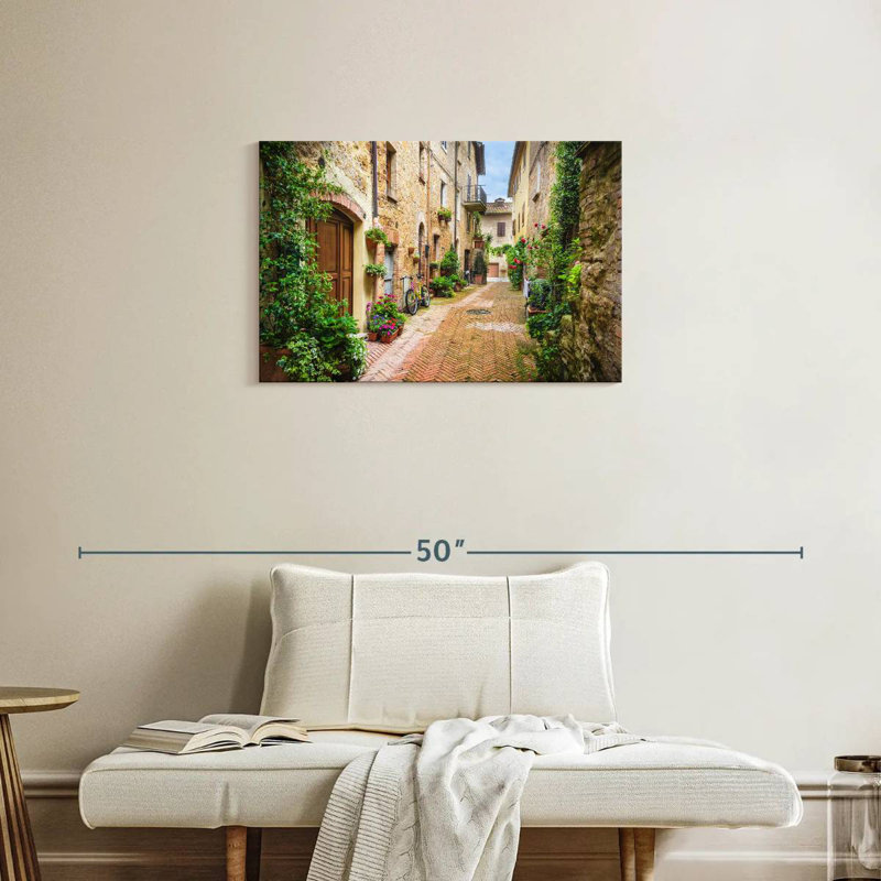 Ravi, pittoresque rue toscane, H 20 po x l 30 po