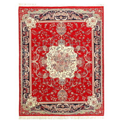 Wool and Cotton Oriental Indoor Rug