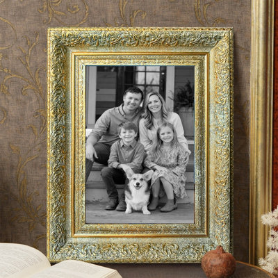 Cadre photo doré antique traditionnel 1PC pour photos 11 po x 14 po