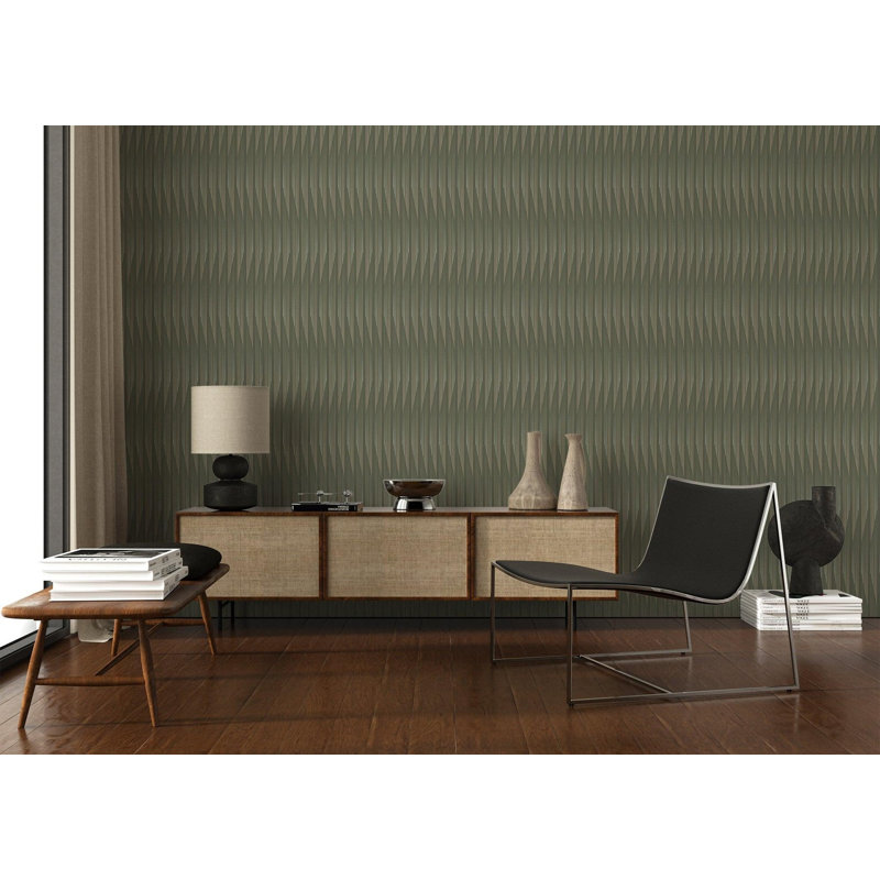 Kairos - Wallpaper by Sabrina Yvonne, Olive, Premium Paper