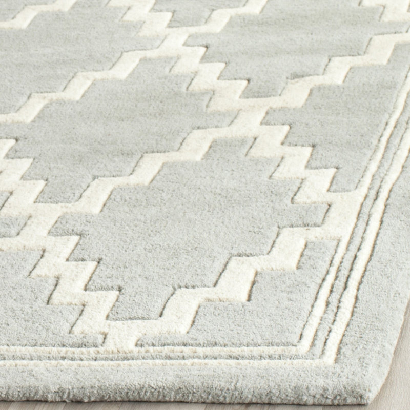 Carolene Hand Tufted Wool Geometric Rug, Runner 2'3" x 7'