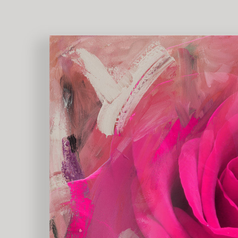 " Painted Petals XL " by Tristan Scott, 16" H x 16" W x 1.5" D