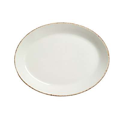 BLUE DAPPLE Oval Coupe Plater