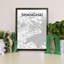 Shanghai City Map - No Frame Print-2103275877