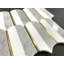 Carreau de mosaïque fantaisie pour mur et plancher 3,75 po x 6 po Water Jet