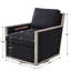 Fauteuil pivotant rembourré 27 po-1394753746