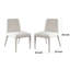 Ensemble de 2 chaises d'appoint Hena