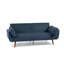 Flared Arm Convertible Corduroy Sleeper Sofa-1903553153