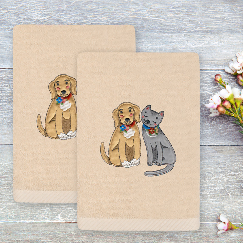  Serviette de toilette Ozkan Spring Dog & Cat, Sable