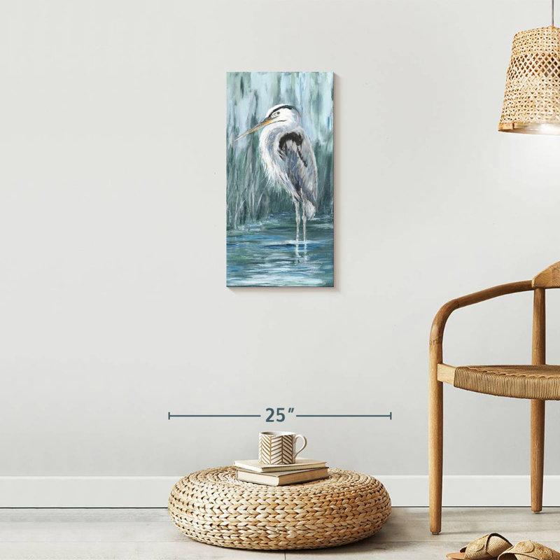 Brampt Standing Still Heron, 24" H x 12" W