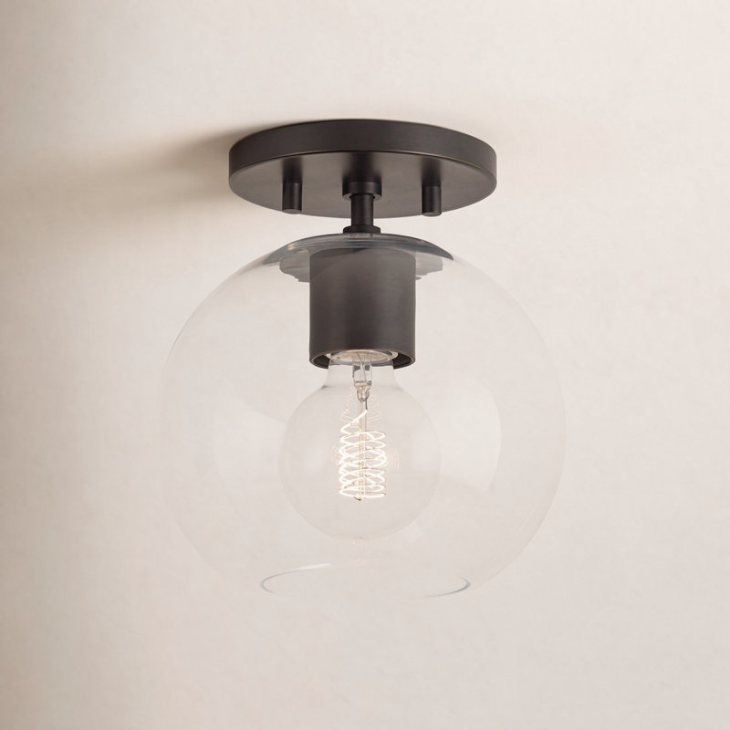 Margot 1 Light Semi Flush, Old Bronze