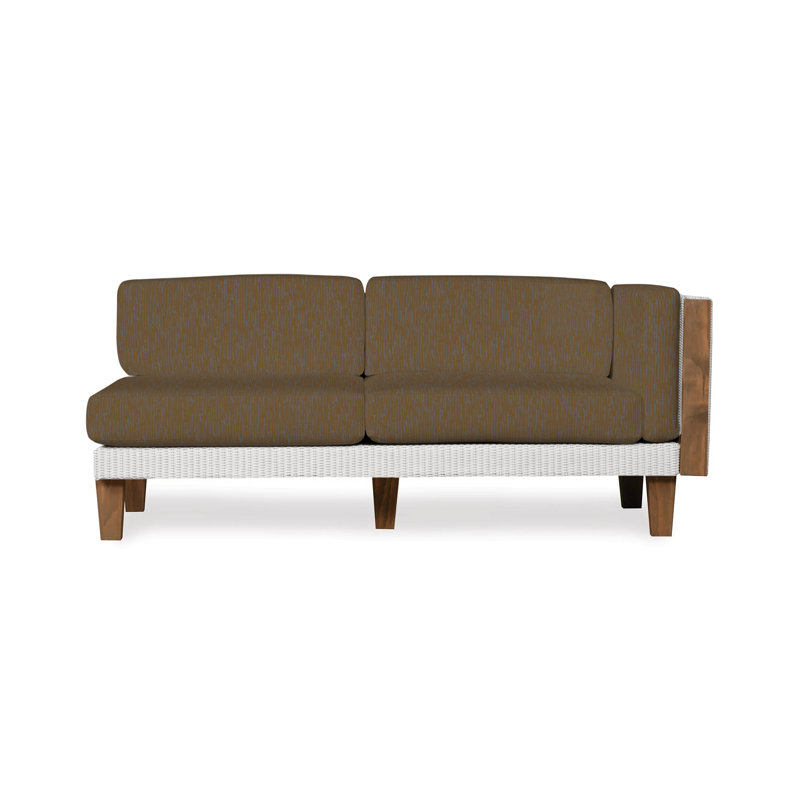 Catalina Outdoor 2 - Seat Loveseat, White, Demo Oatmeal
