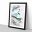 Ski Lift in the Alps in Abstract - Picture Frame Painting Print-55619334-55619335
