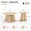 Ensemble de 2 tables basses gigognes Mid-Century
