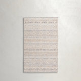 Raised Ikat Area Rug in Beige