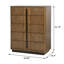Commode 5 tiroirs brun cendré