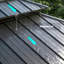 Pavillon de jardin à toit rigide 10 pi x 14 pi Hamilton avec lumières solaires auto-alimentées, moustiquaire et crochet pour auvent