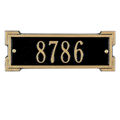 Plaque d'adresse murale 1 ligne Roanoke
