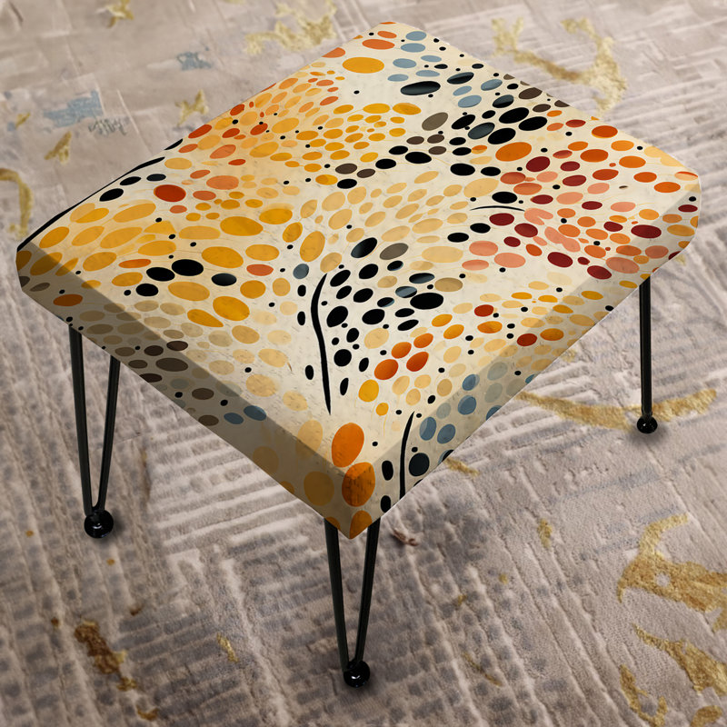 Watercolor Pattern Dot - Polka Dots Rectangle Ottoman