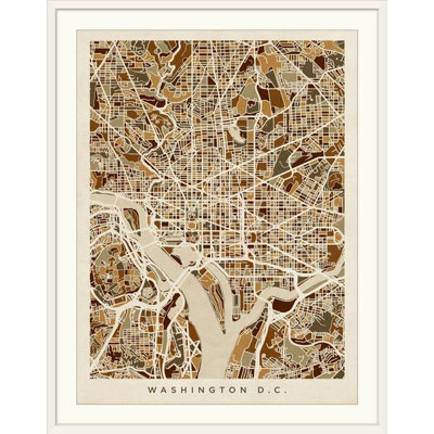 «Washington DC Street Map» par Bellen, impression
