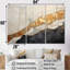 Ensemble de décorations murales noires et or ornées VI - Spirales abstraites-767694649-767694647