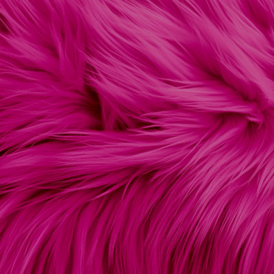 Fausse fourrure (1 verge prédécoupée) - Tissu en peluche artisanal