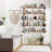 5-Tier Solid Wood Industrial Wall Shelf