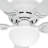 52" Low Profile III Plus 5 - Blade Flush Mount Ceiling Fan with Pull Chain and Light Kit Included-12031340