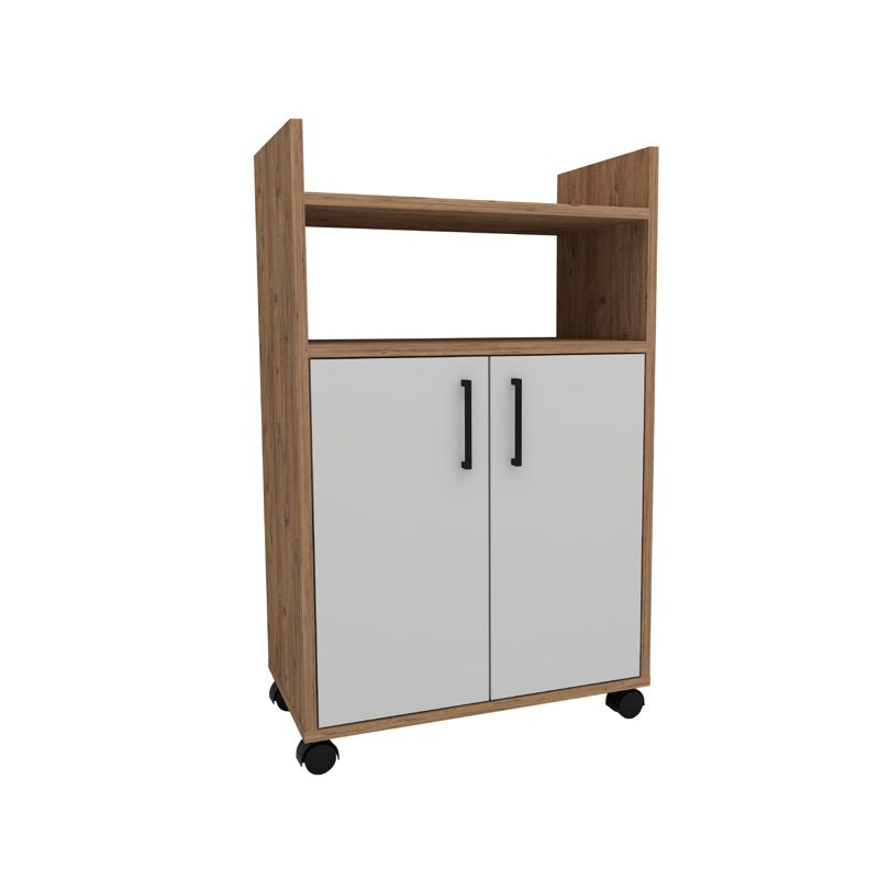 Lomnick Display Cabinet, Atlantic Pine/White