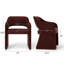 Fauteuil de salle à manger rembourré 19 po en chenille-131978644