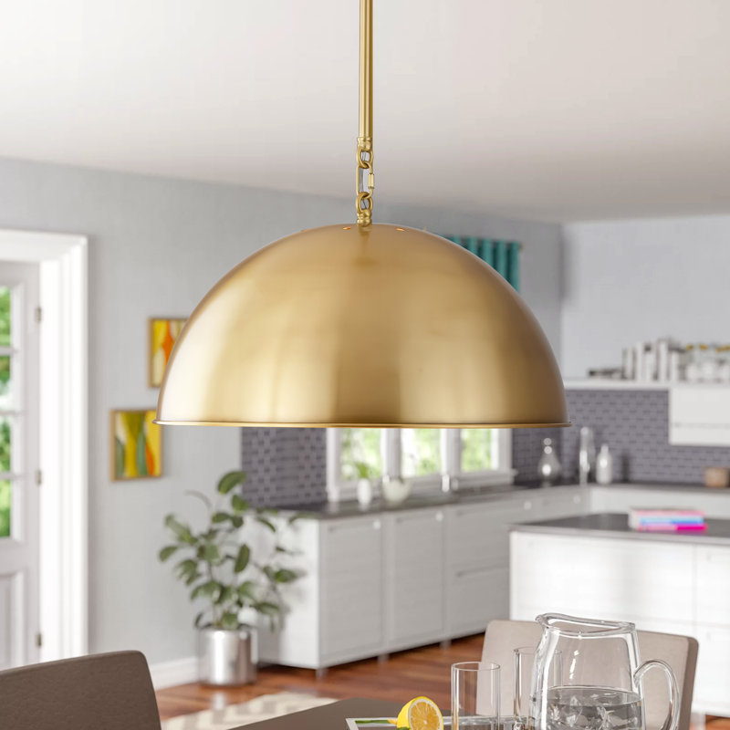 Lodi 1 - Light Dome Pendant, Gold