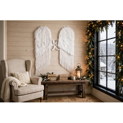 Large Angel Costume Wings-White