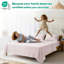 Ensemble de draps en percale 100% coton lavé - comprend 1 drap plat, 1 drap-housse et 2 taies d'oreiller-129479918-129479919