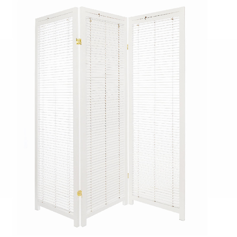 Cloison pliante à 3 panneaux l 54 po, Blanc