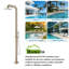 Système de douche extérieur autoportant avec douche à main 88,94 po H de ShowerTec-132998206