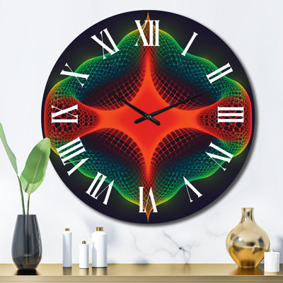 Horloge murale en métal
