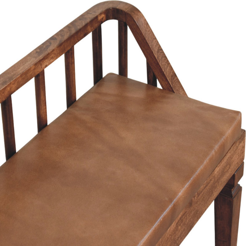 Leather Upholstered Bench