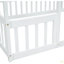 Lit double en bois en forme de maison avec clôture, garde-corps-1129253812-1129253813