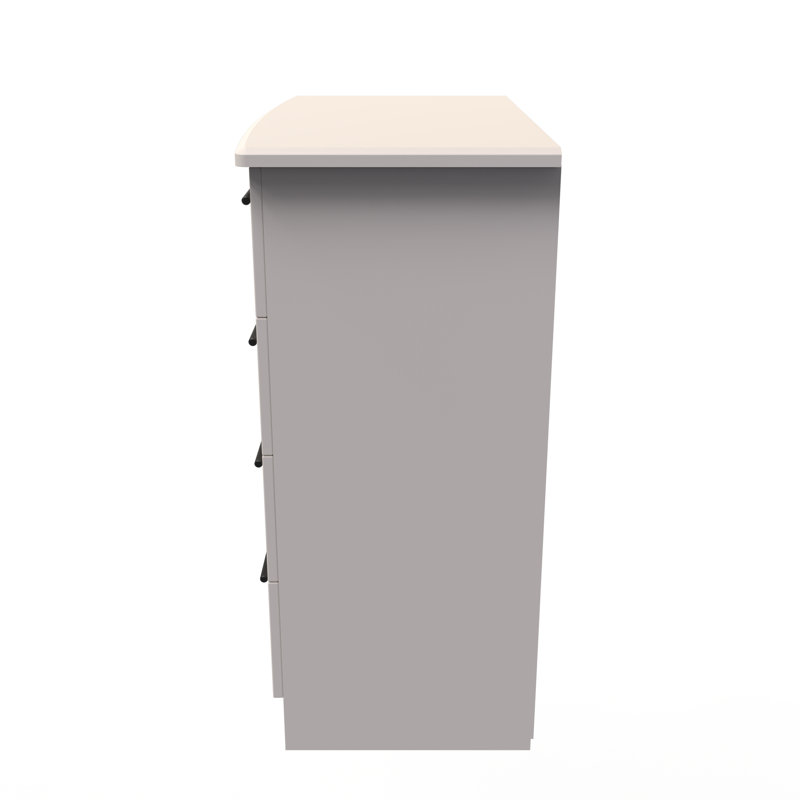 Fully Assembled Ahmyra 4 - Drawer Chest of Drawers, Kashmir Matt