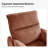 Lew 38" Power Rocking Swivel Nursery Recliner With USB Set Of 2-BURN-BRICK-129453159